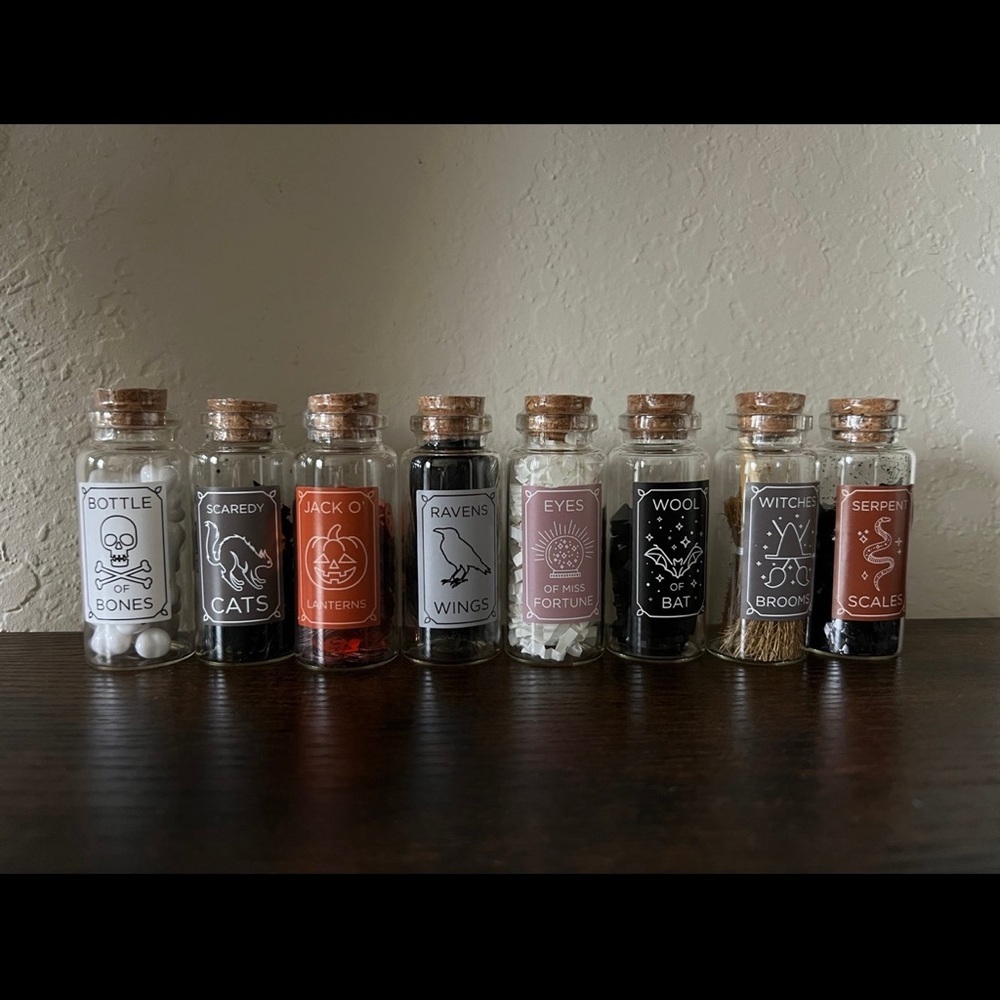 Set of Decorative Potion Bottles